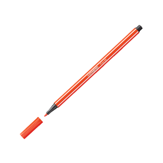 Stabilo Keçe Uçlu Boya Kalemi 1 MM Açık Kırmızı 68/40 (10 Adet) resmi