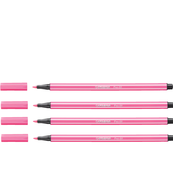 Stabilo Keçe Uçlu Boya Kalemi 1 MM Açık Pembe 68/17 (10 Adet) resmi
