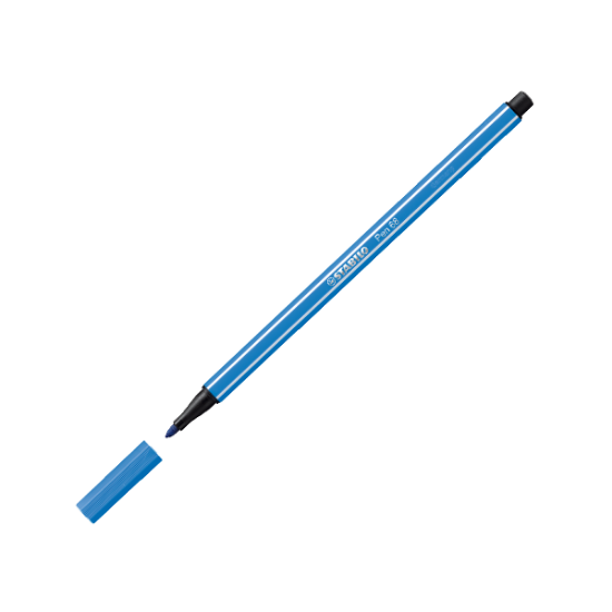 Stabilo Keçe Uçlu Boya Kalemi 1 MM Mavi 68/41 (10 Adet) resmi