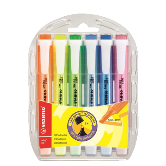 Stabilo Fosforlu Kalem Swing Cool 6 Renk 275/6 resmi