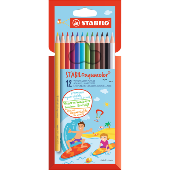 Stabilo Kuru Boya Aquacolor 12 Renk 1612-6 resmi