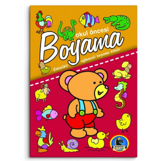 4E Boyama Kitabı Okul Öncesi Dev Boy Karatay Yayınevi resmi