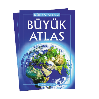 4E Atlas Büyük (Dünya Atlası) Karton Kapak Karatay Yayınevi resmi