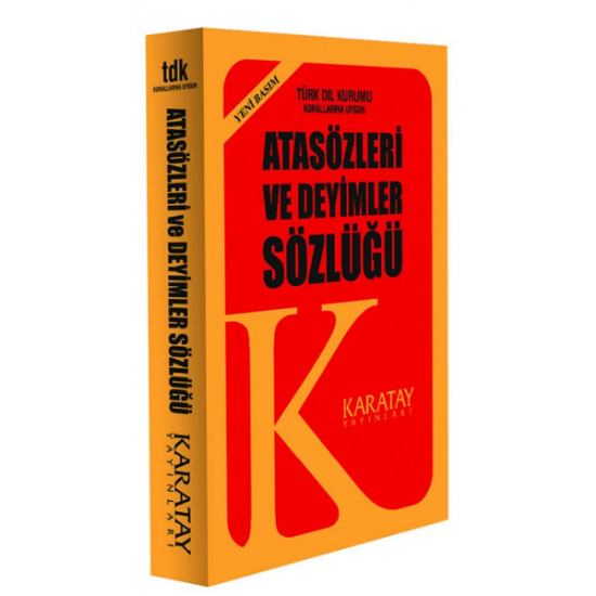 4E Sözlük Atasözleri Ve Deyimler 1.Hamur Plastik Kapak Sarı Karatay Yayınevi resmi