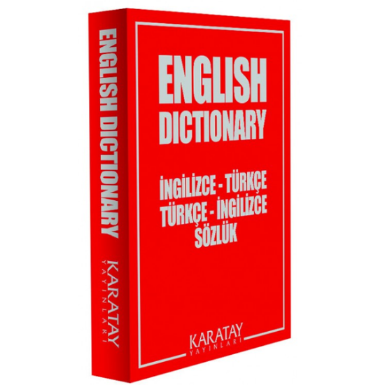 4E Sözlük İngilizce Plastik Kapak 1.Hamur Kırmızı Karatay Yayınevi resmi