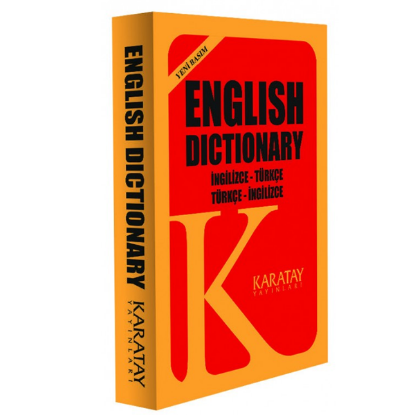 4E Sözlük İngilizce Plastik Kapak 1.Hamur Sarı Karatay Yayınevi resmi