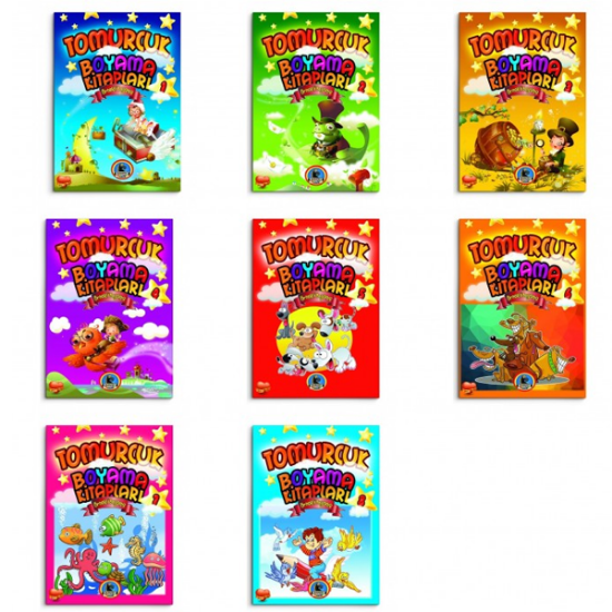 4E Boyama Kitabı Tomurcuk Örnekli Renkli 48 Syf resmi