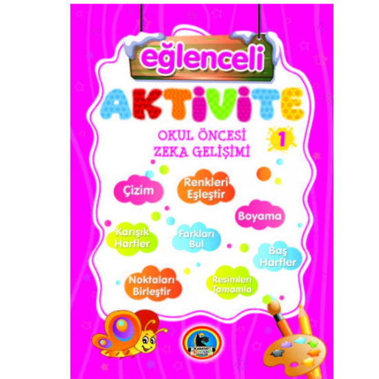 4E Boyama Kitabı Aktivite Zeka Eğitimi Örnekli Renkli 128 Syf Karatay Yayınevi resmi