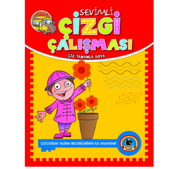 4E Kitap Sevimli Çizgi Çalışması Karatay Yayınevi resmi