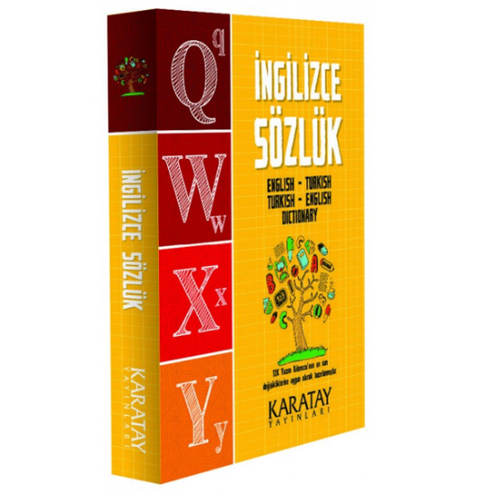 4E Sözlük İngilizce Büyük Karton Kapak Karatay Yayınevi resmi