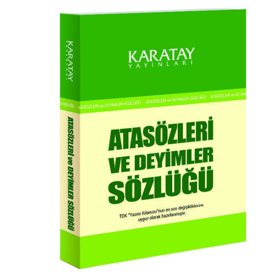4E Sözlük Atasözleri Ve Deyimler 1.Hamur Karton Kapak Karatay Yayınevi resmi