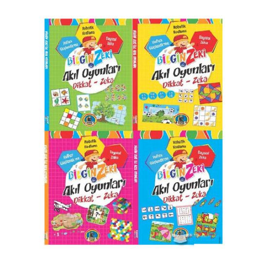 4E Bilgin Zeki İle Akıl Oyunları 4 LÜ Seri Karatay resmi