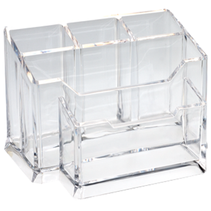 Ops Masa Seti Kalemlik-Organizer Şeffaf KLM 201 resmi