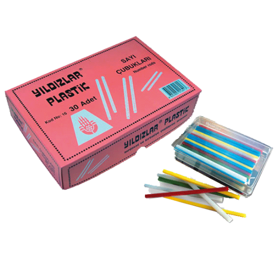 Yıldızlar Sayı Çubukları Plastik Kutuda 16 (30 Adet) resmi