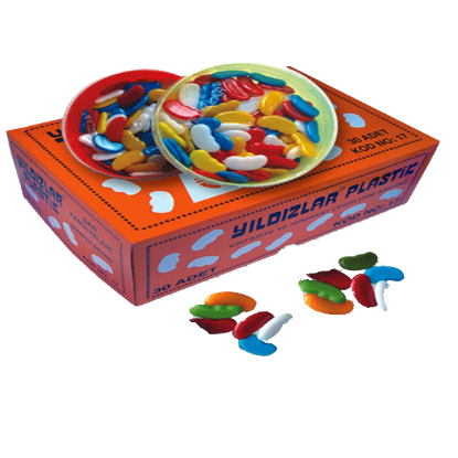 Yıldızlar Sayı Fasulyesi Plastik Kutuda 17 (30 Adet) resmi