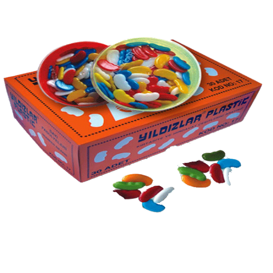 Yıldızlar Sayı Fasulyesi Plastik Kutuda 17 (30 Adet) resmi