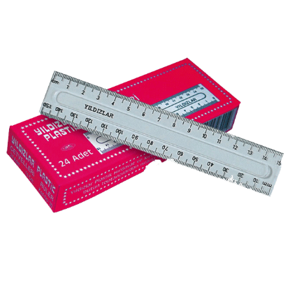 Yıldızlar Standart Cetvel Plastik 15 CM 30 (24 Adet) resmi