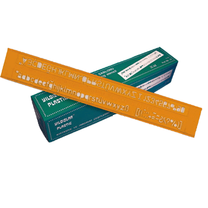 Yıldızlar Yazı Şablonu Teknik 10 MM 54 (20 Adet) resmi