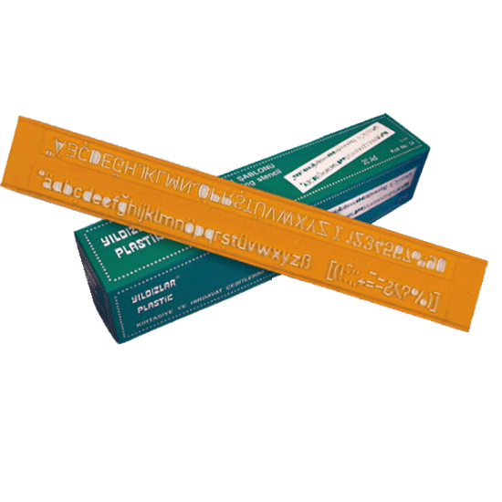 Yıldızlar Yazı Şablonu Teknik 10 MM 54 (20 Adet) resmi