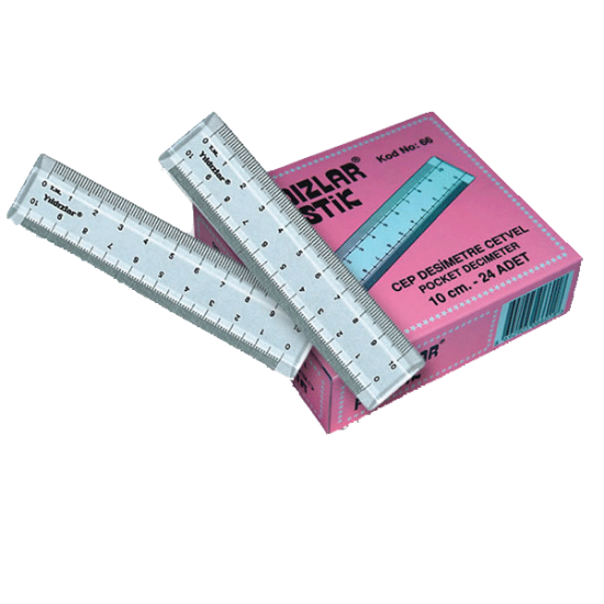 Yıldızlar Cep Desimetresi 10 CM 66 (24 Adet) resmi