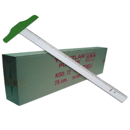 Yıldızlar T Cetvel Plastik 75 CM 72 resmi