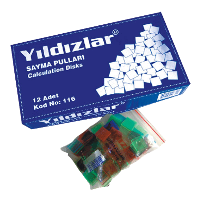 Yıldızlar Sayma Pulları 116 (12 Adet) resmi
