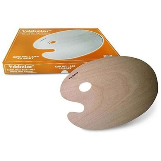 Yıldızlar Palet Ahşap Oval No:2 145 (10 Adet) resmi