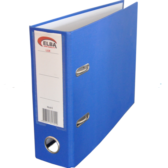 Elba Telgraf Klasör Plastik Lüx Geniş Mavi (1 Adet) resmi