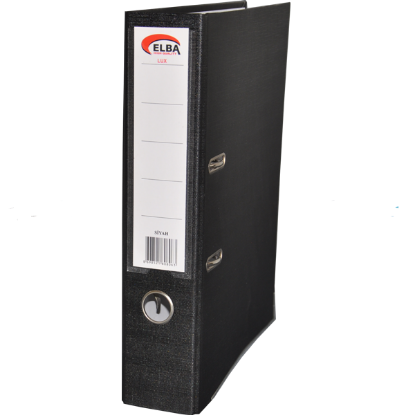 Elba Büro Klasör Geniş Plastik Siyah (25 Adet) resmi