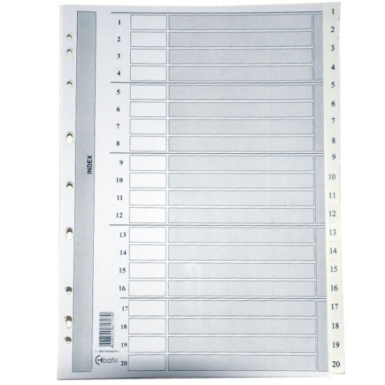 Bafix Seperatör 1-12 Rakamlı Karton A4 resmi