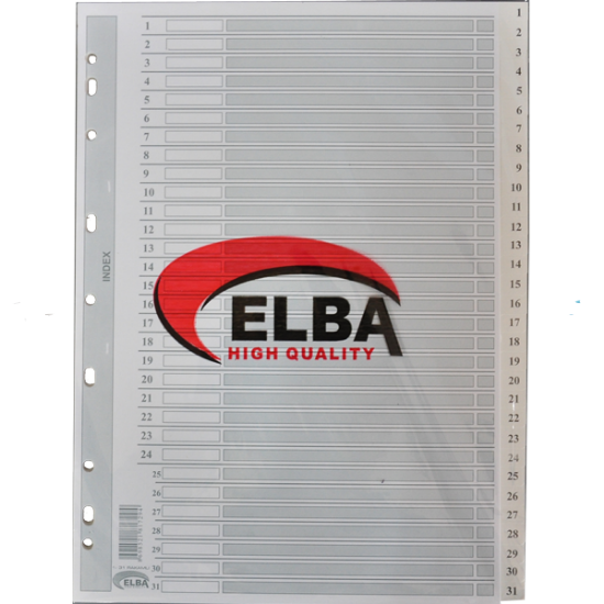 Bafix Seperatör 1-31 Rakamlı Karton A4 resmi