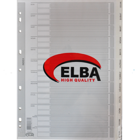 Bafix Seperatör Aylar Karton A4 resmi