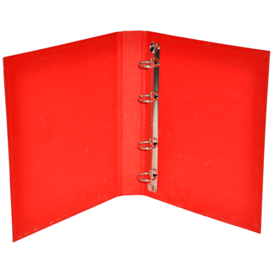 Bafix Talebe Klasörü Pvc 4 Halkalı A5 Kırmızı resmi