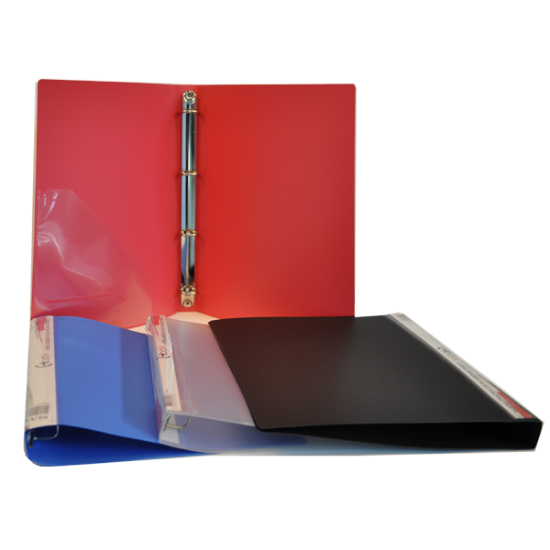 Bafix Halkalı Dosya PP 4 Halkalı A4 Kırmızı resmi