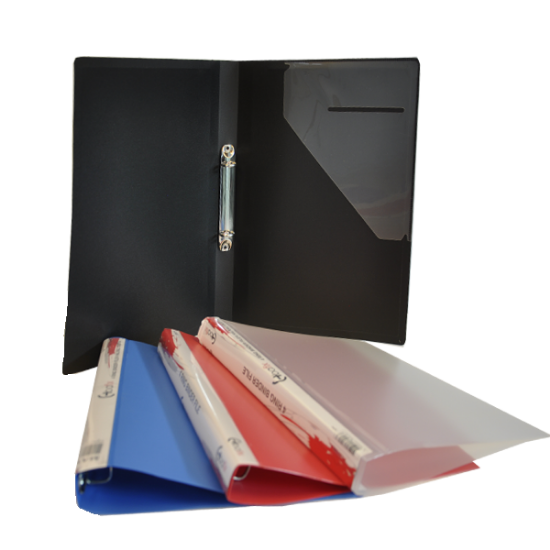 Bafix Halkalı Dosya PP 2 Halkalı A4 Siyah resmi