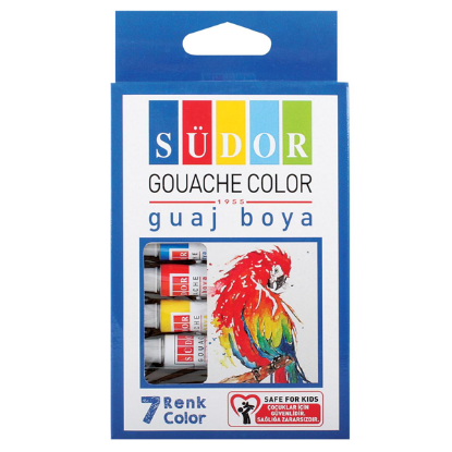 Südor Guaj Boya Tüp 9 ML 7 Renk SD571 resmi