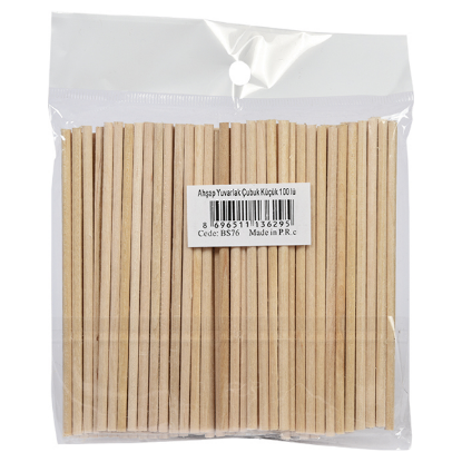 Südor Dil Çubuğu Ahşap Yuvarlak Küçük 100 LÜ BS76 resmi