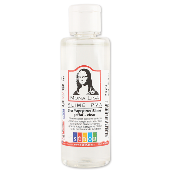Mona Lisa Sıvı Yapıştırıcı Slime 70 ML Şeffaf SL01-1 (12 Adet) resmi