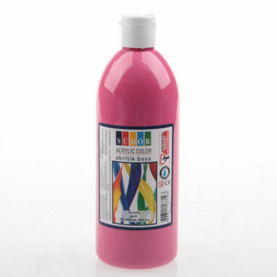Südor Akrilik Boya 500 ML Pembe SD1009-06 resmi
