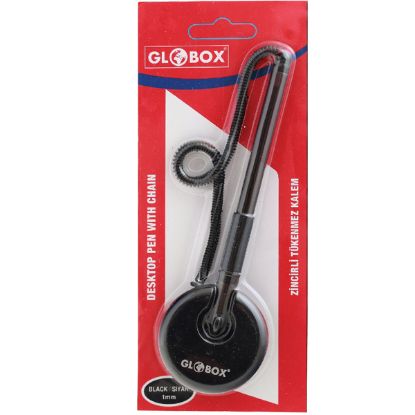 Globox Tükenmez Kalem Zincirli Siyah 1035 resmi