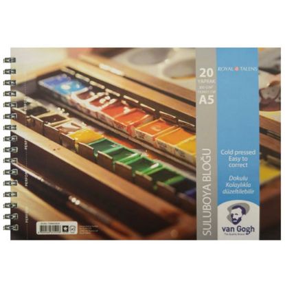 Van Gogh Sulu Boya Kağıdı Spiralli 20 YP A5 300 GR T300A54020 resmi