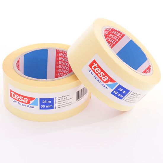 Tesa Çift Taraflı Bant Filmik Şeffaf 25x50 Mt 64621-00069-00 resmi