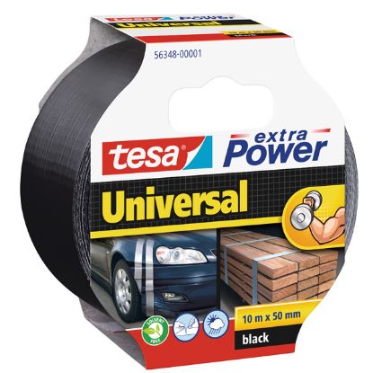 Tesa Bant Power Extra Güçlü Çok Amaçlı 10x50 Siyah 56348-00001-05 (6 Adet) resmi
