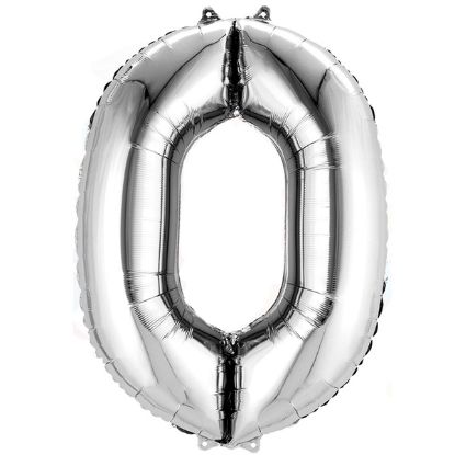 Nedi Balon Folyo 40 Rakam Gümüş 0 resmi
