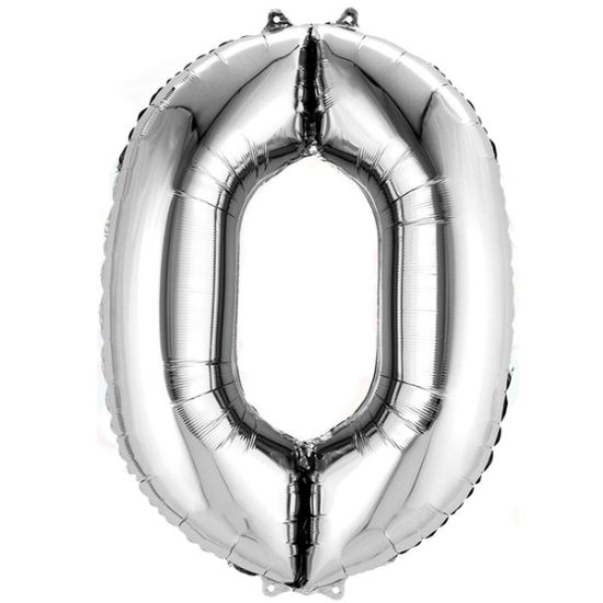 Nedi Balon Folyo 40 Rakam Gümüş 0 resmi