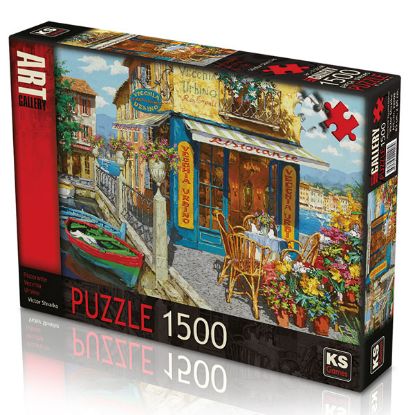 Ks Games Puzzle 1500 Parça Ristorante Vecchia Urbino 2208 resmi