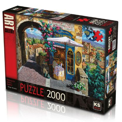 Ks Games Puzzle 2000 Parça Ristorante Antico Martini 22501 resmi