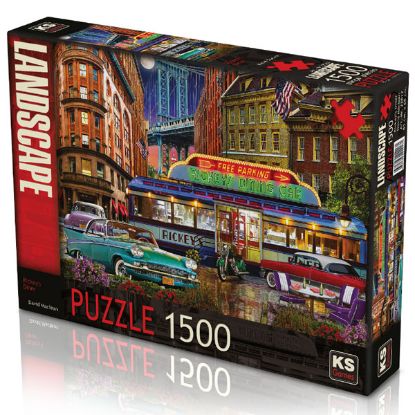Ks Games Puzzle 1500 Parça Rickeys Diner 22017 resmi