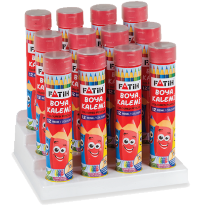 Fatih Kuru Boya Metal Tüp Kutu Tam Boy 12 Lİ 33114 (12 Adet) resmi