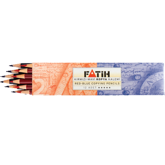 Fatih Kopya Kalemi Kırmızı 25020 (12 Adet) resmi
